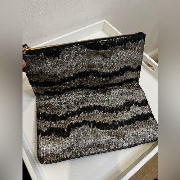 Stella & Dot metallic woven clutch bag - new / ex sample RRP £75 - Picture 7 of 7